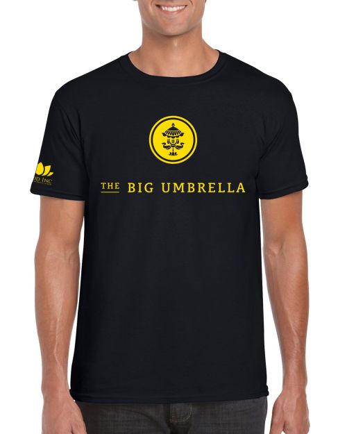 (TEAM LEADER ONLY ) Logo Black Tshirt by The Big Umbrella
